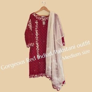 Gorgeous Red indian/Pakistani outfit